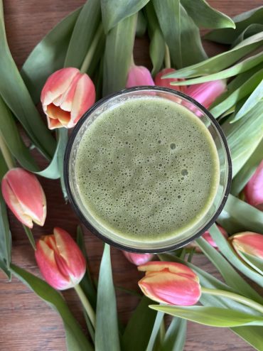 Koktajl i przekąska dla pięknej ferrytyny